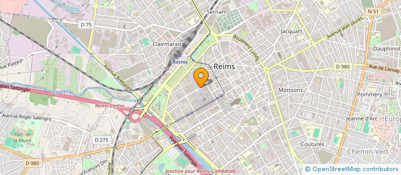 localisation de l'entreprise GIE DE LA GALERIE DE L ETAPE  REIMS