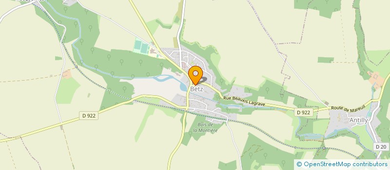 localisation de l'entreprise GIE DE LA GRIVETTE à BETZ
