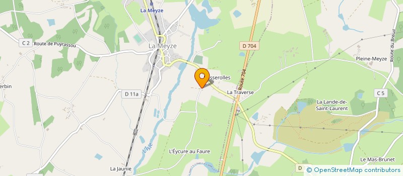 localisation de l'entreprise GIE DE LA HAUTE VALLE DE L'ISLE à LA MEYZE