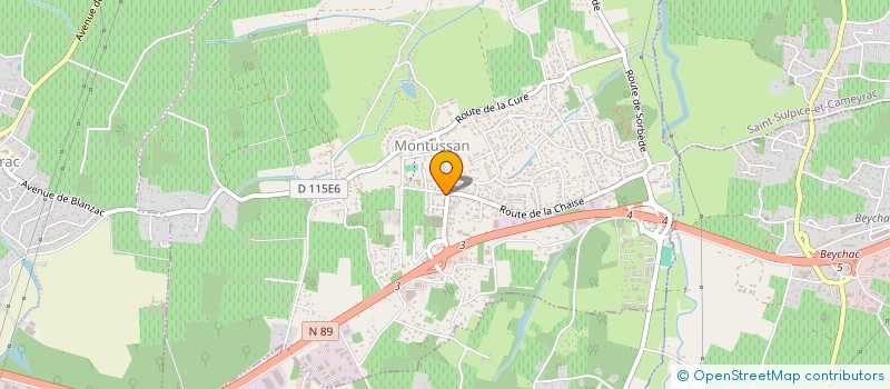 localisation de l'entreprise GIE DE MONTUSSAN  MONTUSSAN