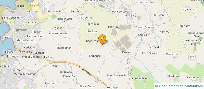 localisation de l'entreprise GIE DE POULLOUARN  LANDUNVEZ