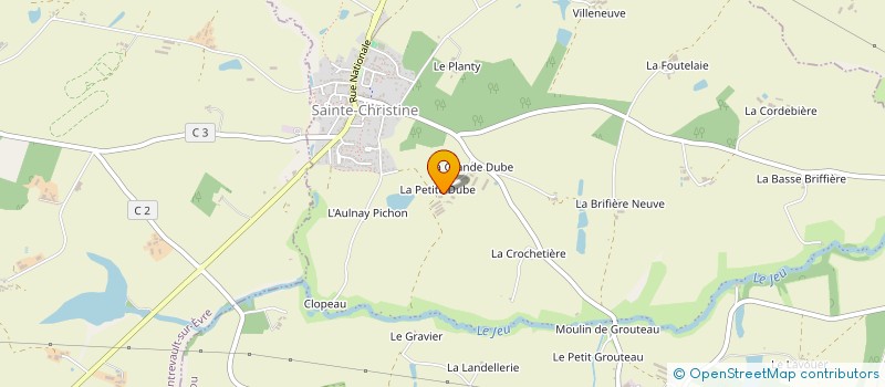 localisation de l'entreprise GIE DE STE CHRISTINE  CHEMILLE-EN-ANJOU