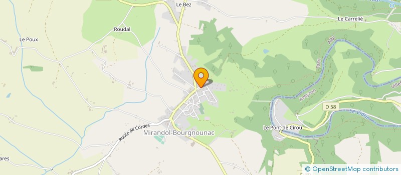 localisation de l'entreprise GIE DES AGRICULT DE MIRANDOL à MIRANDOL-BOURGNOUNAC