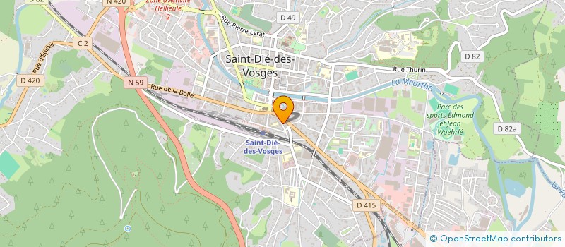 localisation de l'entreprise GIE DES AMBULANCIERS DE SAINT DIE  SAINT DIE DES VOSGES