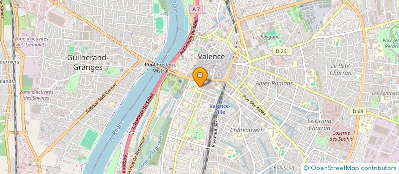 localisation de l'entreprise GIE DES CAISSES D'EPARGNE DROME-ARDECHE à VALENCE