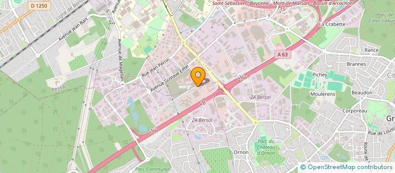 localisation de l'entreprise GIE DES DEUX RIVES  PESSAC