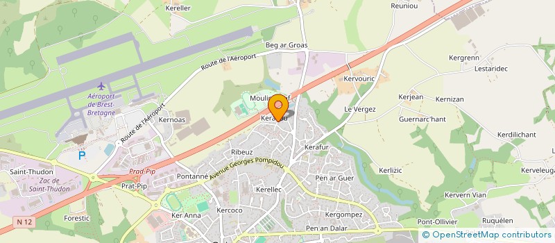 localisation de l'entreprise GIE DES GRANITS  GUIPAVAS