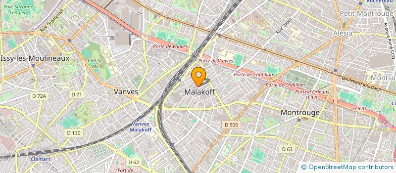 localisation de l'entreprise GIE DES MEDECINS LIBERAUX à MALAKOFF