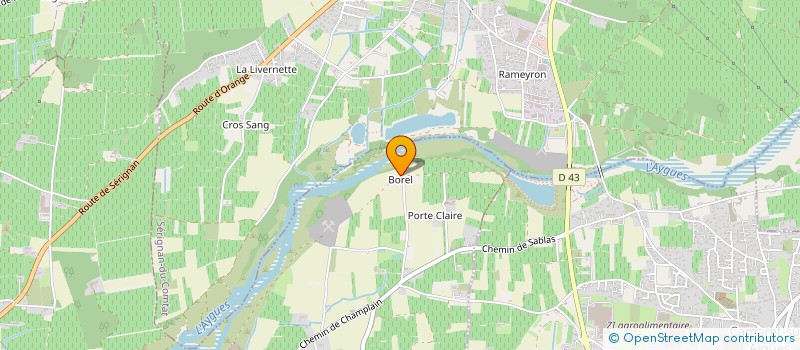 localisation de l'entreprise GIE DES SABLIERES DE PROVENCE à ORANGE