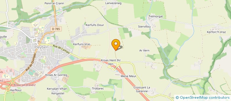 localisation de l'entreprise GIE DES VALLEES à LE CLOITRE-PLEYBEN