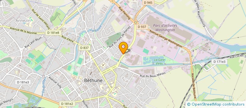 localisation de l'entreprise GIE DISNOR  BETHUNE