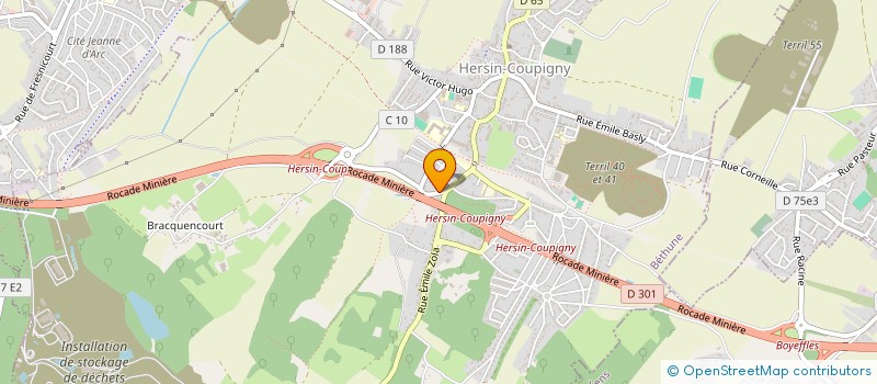 localisation de l'entreprise GIE DPFG à HERSIN-COUPIGNY