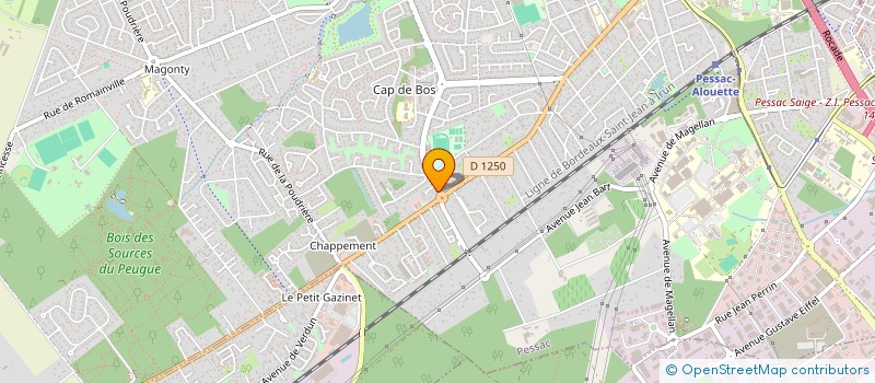 localisation de l'entreprise GIE DU CENTRE COMMERCIAL DE CAP DE BOS à PESSAC