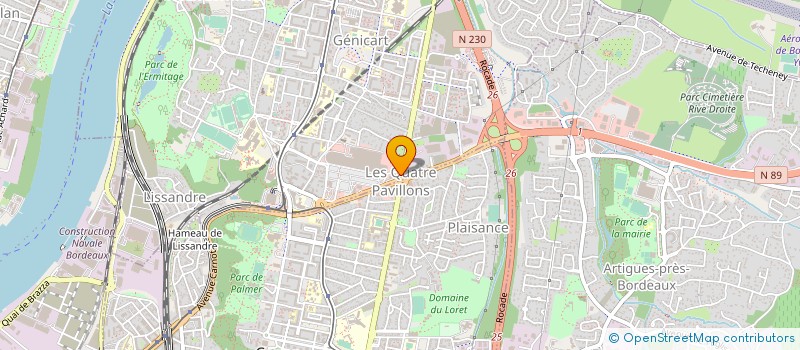 localisation de l'entreprise GIE DU CENTRE COMMERCIAL RIVE DROITE  LORMONT