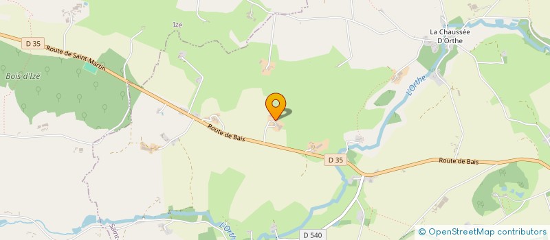 localisation de l'entreprise GIE DU CHENE  VIMARTIN-SUR-ORTHE