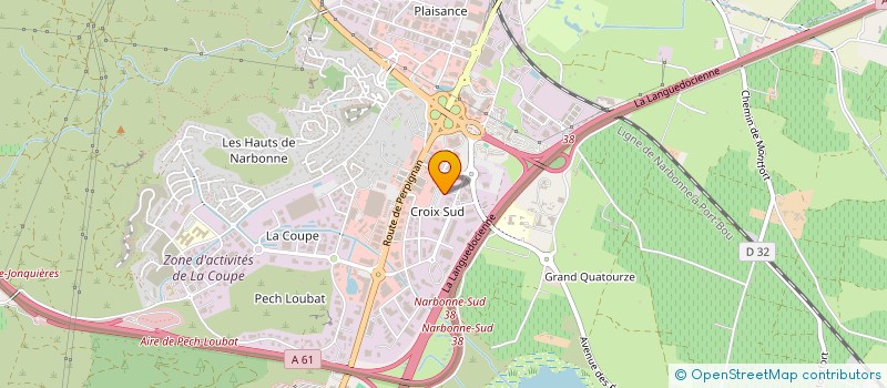 localisation de l'entreprise GIE DU MARCHE DE GROS DE NARBONNE  NARBONNE