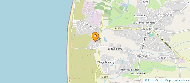 localisation de l'entreprise GIE DU POMPAGE DE LINVERVILLE à GOUVILLE-SUR-MER