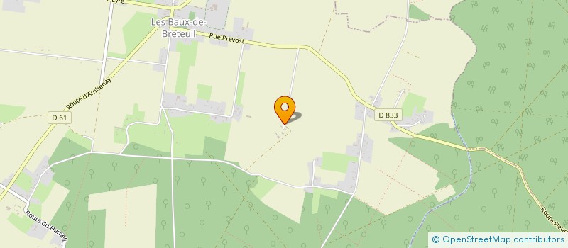 localisation de l'entreprise GIE DU PRAC  LES BAUX-DE-BRETEUIL