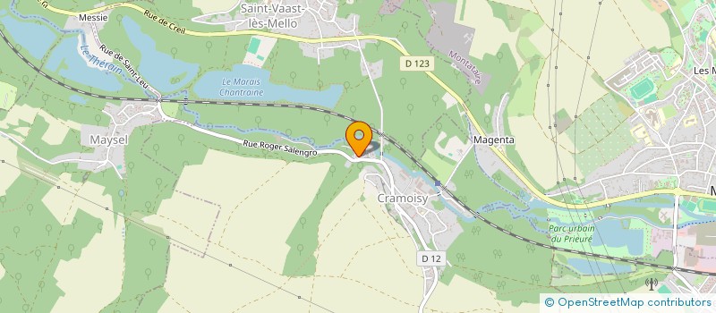 localisation de l'entreprise GIE DU THERAIN  CRAMOISY