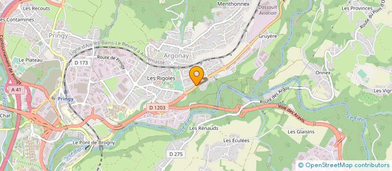 localisation de l'entreprise GIE DUBOUCHET-NICOLLIN à ARGONAY