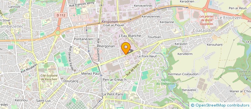 localisation de l'entreprise GIE DUVANT-SDMO-EXPORTATION à BREST