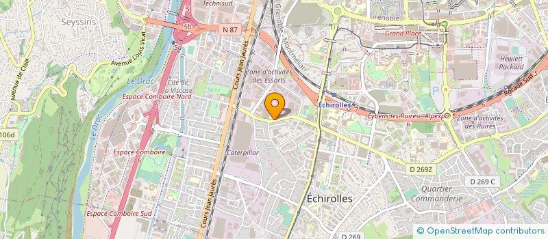 localisation de l'entreprise GIE ECHIROLLES GRUGLIASCO  ECHIROLLES