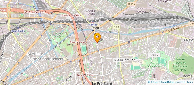 localisation de l'entreprise GIE ENSEMBLE  PANTIN