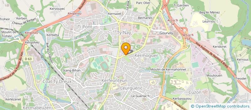 localisation de l'entreprise GIE EUROPEAN ACTIVITY  QUIMPER