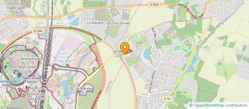 localisation de l'entreprise GIE FABULOUS HOTELS GROUP  MAGNY-LE-HONGRE