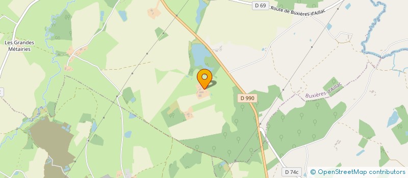 localisation de l'entreprise GIE FERMIER EN BERRY TOURAINE à BUXIERES D'AILLAC