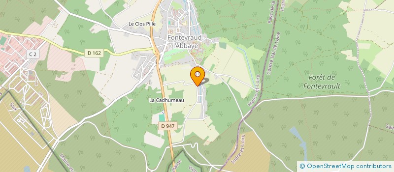 localisation de l'entreprise GIE FONTEVRAUD  FONTEVRAUD L'ABBAYE