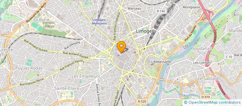 localisation de l'entreprise GIE FRANSER à LIMOGES