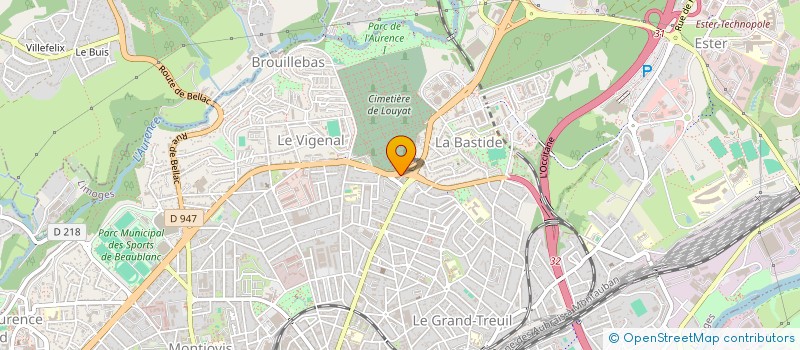 localisation de l'entreprise GIE FRUITS ET LEGUMES DU LIMOUSIN à LIMOGES