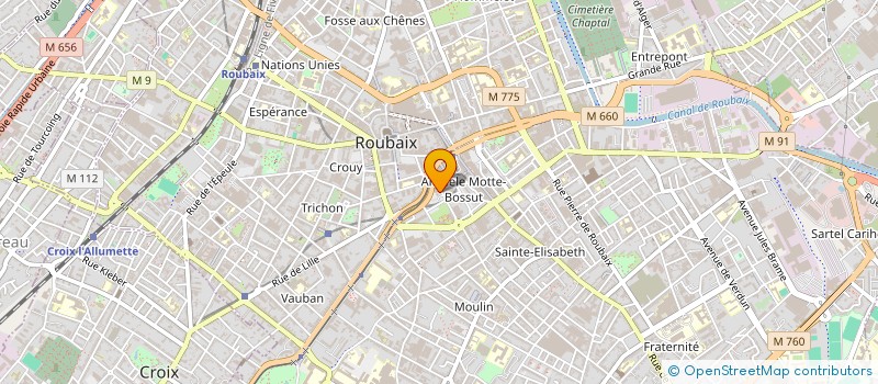 localisation de l'entreprise GIE GASTRO NORD EST  ROUBAIX