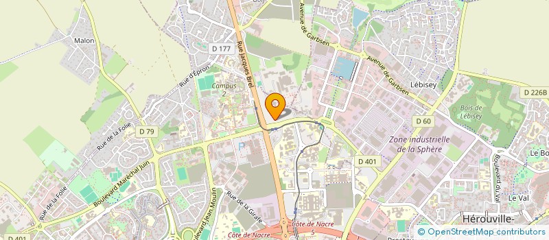 localisation de l'entreprise GIE GD ACCELERATEUR NATION D'IONS LOURDS à CAEN