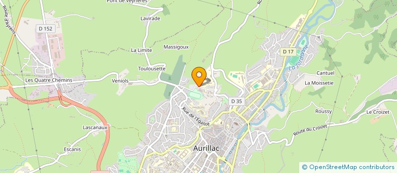 localisation de l'entreprise GIE GENERATION SALERS à AURILLAC