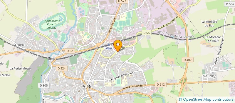 localisation de l'entreprise GIE GLORIA CHARTON VIRE à VIRE-NORMANDIE