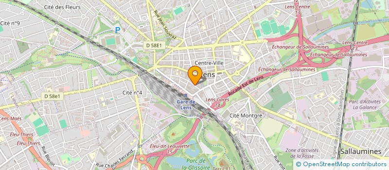 localisation de l'entreprise GIE GPE INTERPROF LOGEMENT NORD PDC  LENS