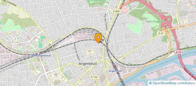 localisation de l'entreprise GIE GROUPE CENTRE DE SANTE  ARGENTEUIL