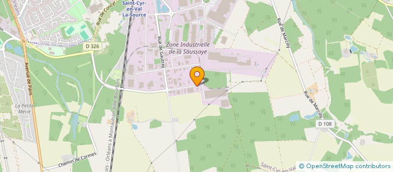 localisation de l'entreprise GIE GROUPE PANGENIUM  SAINT-CYR-EN-VAL