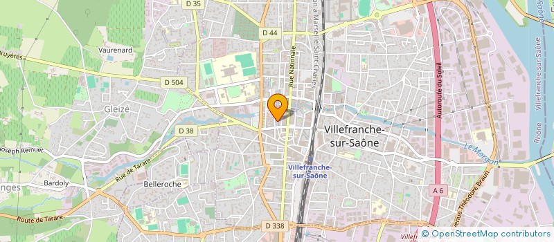 localisation de l'entreprise GIE GROUPEMENT EFFICACITE IMMOBILIERE  VILLEFRANCHE-SUR-SAONE