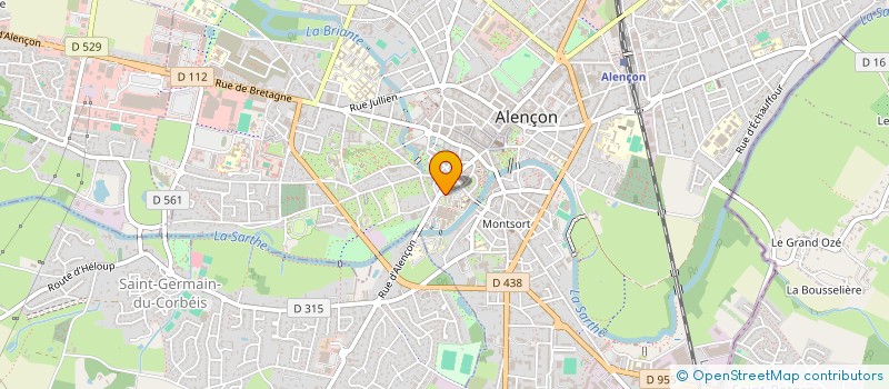 localisation de l'entreprise GIE GROUPEMENT SANITAIRE ET SOCIAL à ALENCON