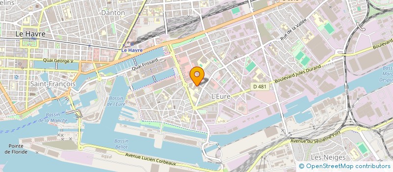 localisation de l'entreprise GIE GUILLAUME LE CONQUERANT  LE HAVRE