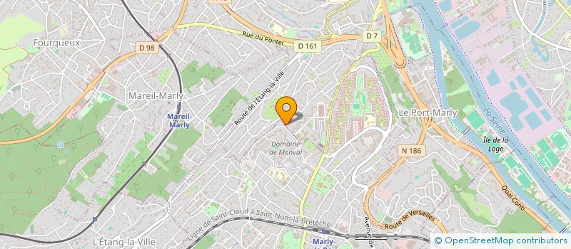 localisation de l'entreprise GIE GUY HOQUET YVELINES  LE PECQ