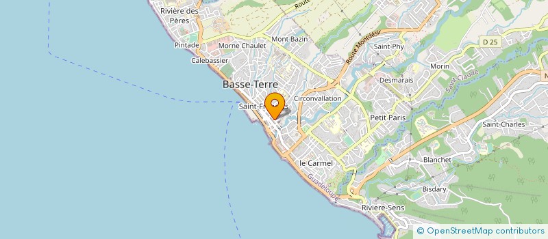localisation de l'entreprise GIE GWADA DISIGN à BASSE-TERRE