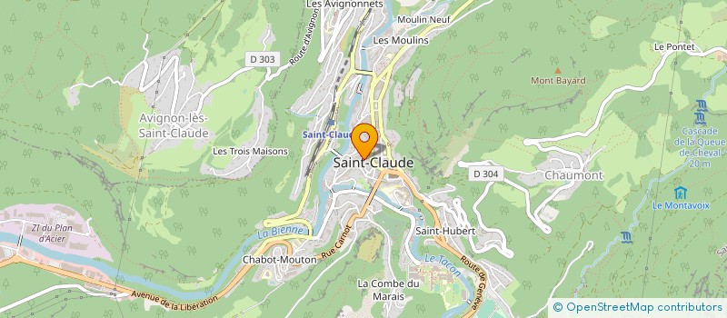 localisation de l'entreprise GIE HAUT JURAMUT à SAINT-CLAUDE