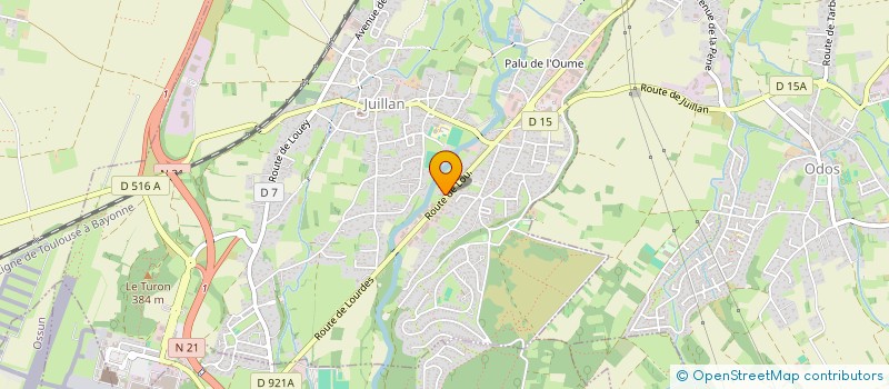 localisation de l'entreprise GIE HAUTES-PYRENEES  JUILLAN