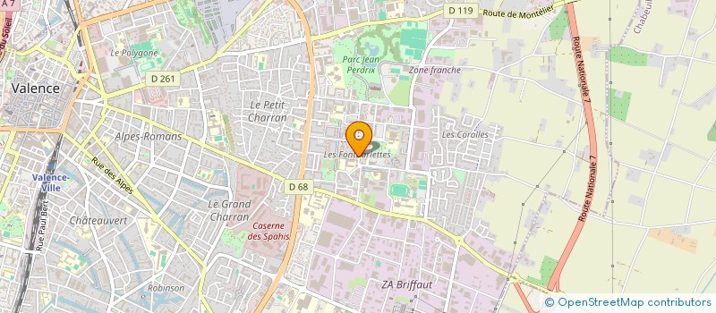 localisation de l'entreprise GIE HLM INFOR-DROME à VALENCE