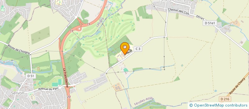 localisation de l'entreprise GIE IMAGERIE DE FORCILLES  FEROLLES-ATTILLY