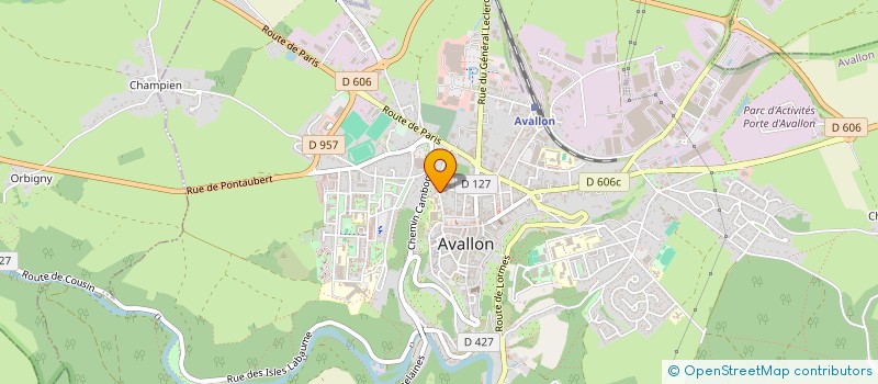 localisation de l'entreprise GIE IMAGERIE-IRM DE L'AVALLONNAIS à AVALLON